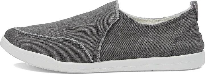 VIONIC Malibu Slip-On Women's Flat Shoes Charcoal Denim : 5 W, Canvas/Cotton - Image 6