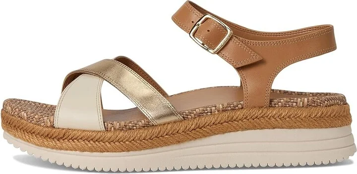 VIONIC Mar Ankle Straps Women's Sandals Camel/Gold Brown Leather : 8 M - Image 6