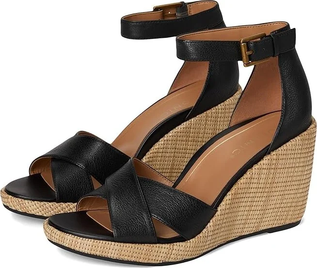 VIONIC Marina Women's Shoes Black Leather : 10 M, Suede