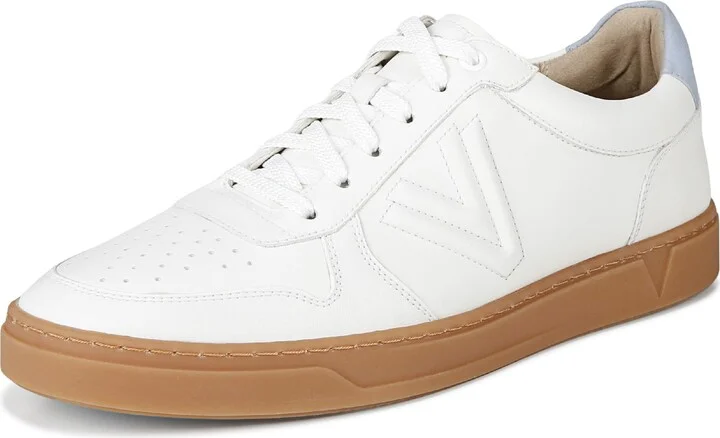 White/Skyway Blue Leather