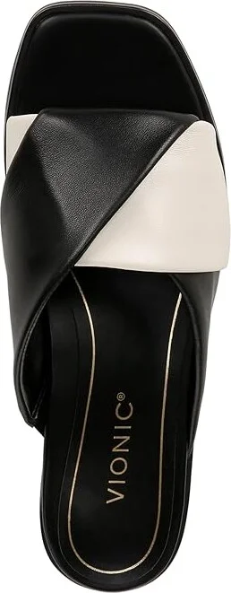 VIONIC Miramar Women's Shoes Black/Cream Nappa : 6 M, Leather - Image 2