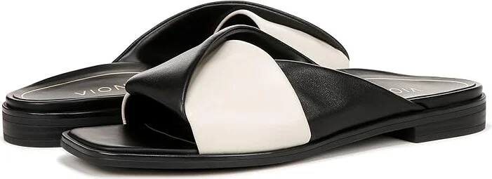 VIONIC Miramar Women's Shoes Black/Cream Nappa : 6 M, Leather