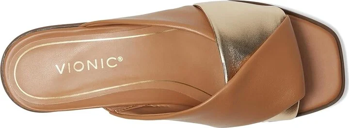 VIONIC Miramar Women's Shoes Camel/Gold Tumbled Leather : 6.5 M - Image 2