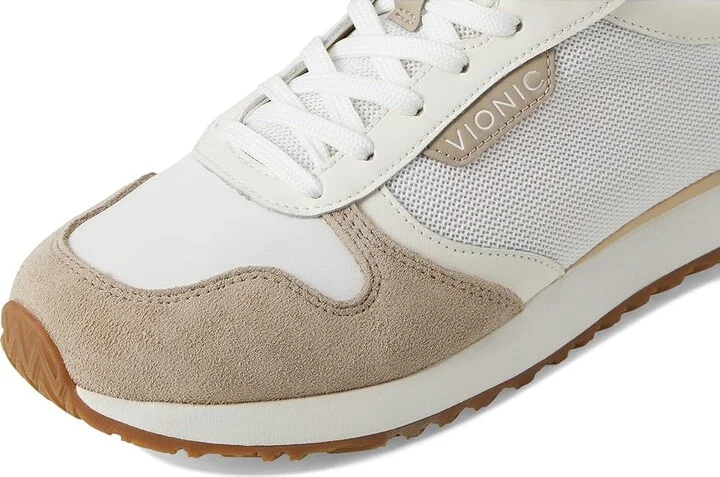 VIONIC Monarch Women's Shoes White Microfiber/Cobblestone Suede : 12 M - Image 7