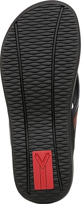 VIONIC Mtide II Men's Shoes Navy Brown Sm Leather : 10 M - Image 3