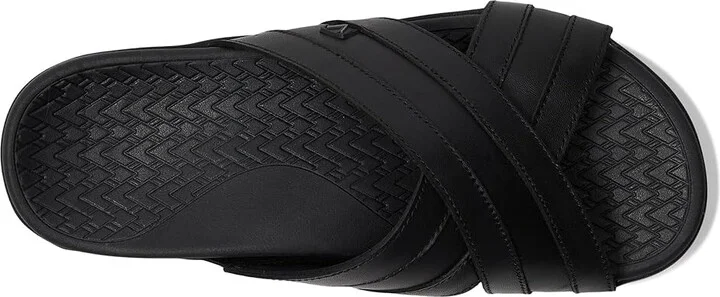 VIONIC Mtide Slide Men's Shoes Black Leather : 10 M, Leather/Rubber - Image 2