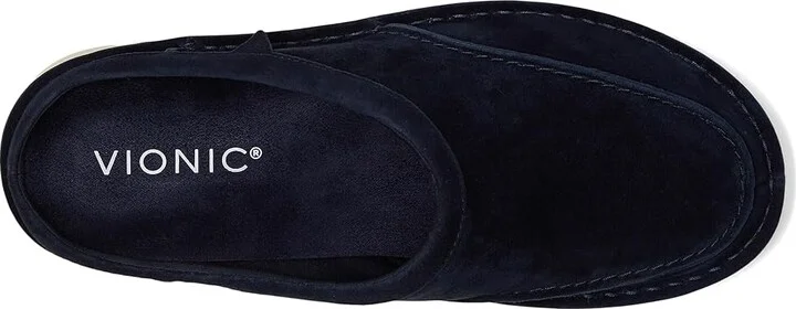 VIONIC Muptown Clogs Mules Men's Lace-up Boots Navy Blazer Waxed Suede : 8 W - Image 2