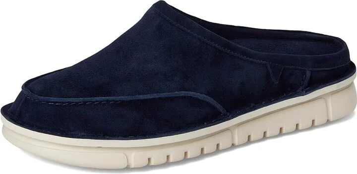 VIONIC Muptown Clogs Mules Men's Lace-up Boots Navy Blazer Waxed Suede : 8 W - Image 5
