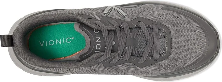VIONIC Mwalk Max Men's Shoes Charcoal Grey Knit : 9.5 W, Rubber/Textile - Image 2