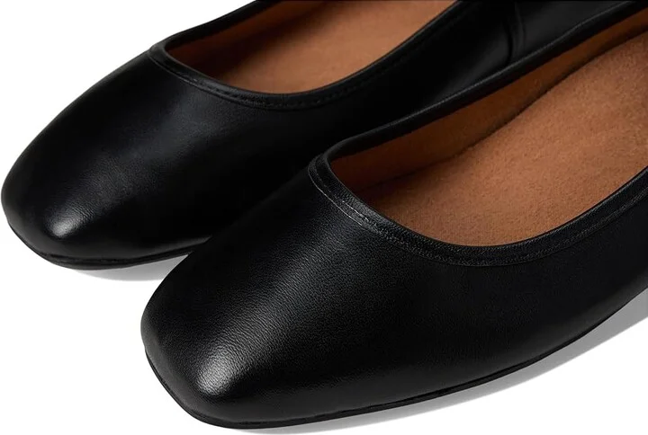 VIONIC Orinda Skimmers Women's Flat Shoes Black Leather : 11 M - Image 7
