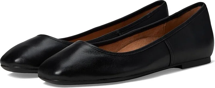VIONIC Orinda Skimmers Women's Flat Shoes Black Leather : 11 M