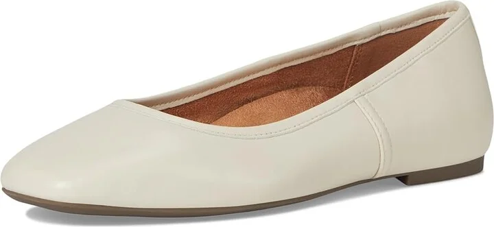 VIONIC Orinda Skimmers Women's Flat Shoes Cream Nappa Leather : 9.5 M - Image 5