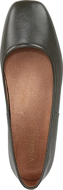 VIONIC Orinda Skimmers Women's Flat Shoes Dark Khaki Green Leather : 10 M - Image 2