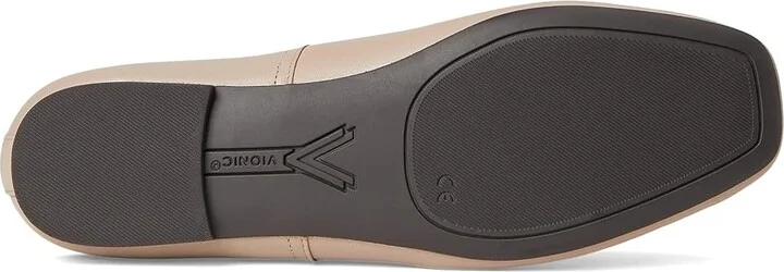 VIONIC Orinda Skimmers Women's Flat Shoes Putty Beige Leather : 6 W - Image 3