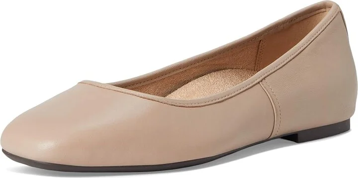 VIONIC Orinda Skimmers Women's Flat Shoes Putty Beige Leather : 6 W - Image 5