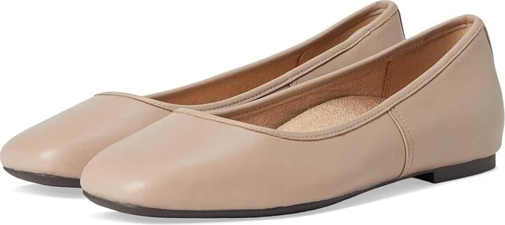 VIONIC Orinda Skimmers Women's Flat Shoes Putty Beige Leather : 6 W