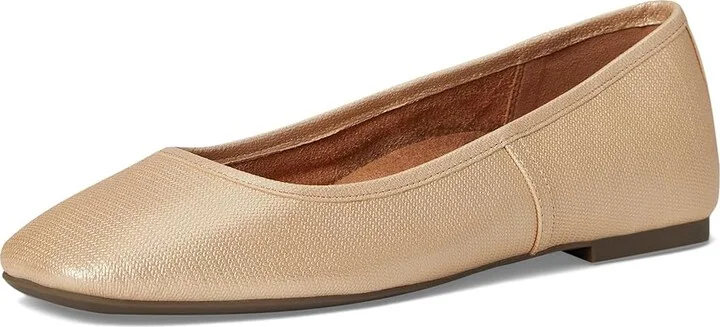 VIONIC Orinda Women's Shoes Gold Embroidered Leather : 9.5 W, Suede - Image 5