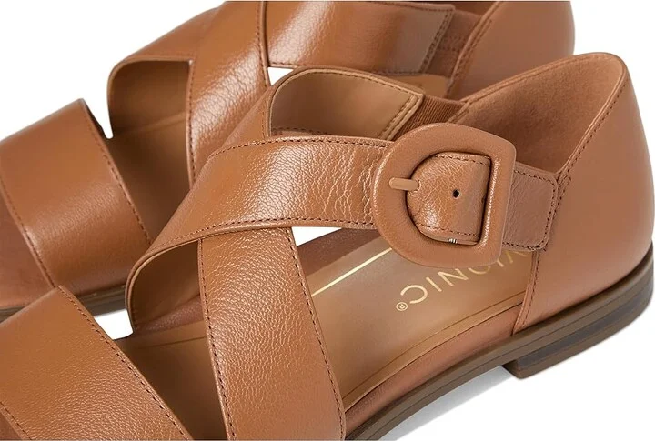 VIONIC Pacifica Women's Shoes Toffee Crinkle Leather : 9.5 W - Image 7