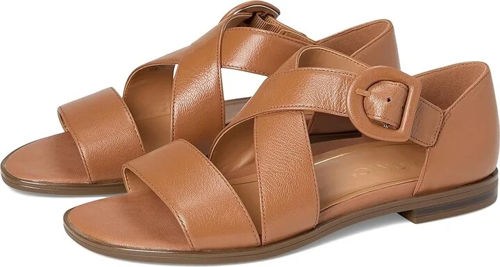 VIONIC Pacifica Women's Shoes Toffee Crinkle Leather : 9.5 W