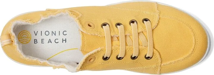 VIONIC Pismo Women's Shoes Butter Yellow Canvas : 6 W, Textile - Image 2