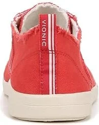 VIONIC Pismo Women's Shoes Red Canvas : 7 M, Textile - Image 4