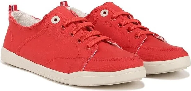 VIONIC Pismo Women's Shoes Red Canvas : 7 M, Textile