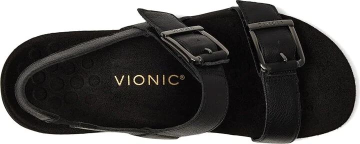 VIONIC Reese Slingbacks Women's Sandals Black Leather : 10 W - Image 2