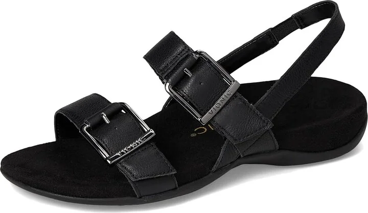 VIONIC Reese Slingbacks Women's Sandals Black Leather : 10 W - Image 5