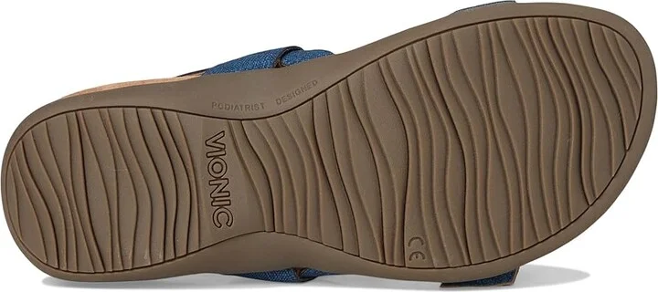 VIONIC Reese Slingbacks Women's Sandals Denim Blue Synthetic Fabric : 11 M, Leather - Image 3