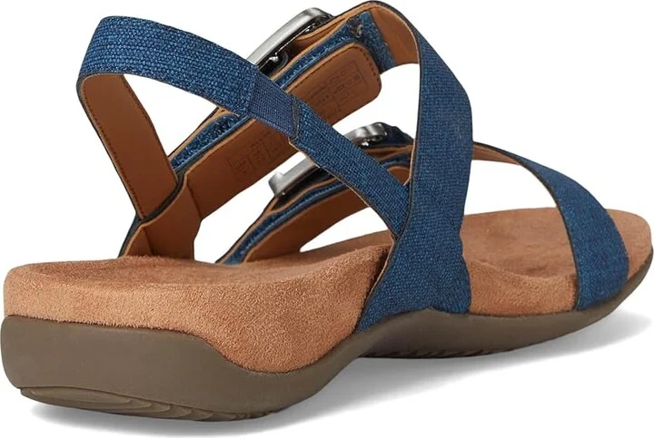 VIONIC Reese Slingbacks Women's Sandals Denim Blue Synthetic Fabric : 11 M, Leather - Image 4