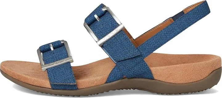 VIONIC Reese Slingbacks Women's Sandals Denim Blue Synthetic Fabric : 11 M, Leather - Image 6