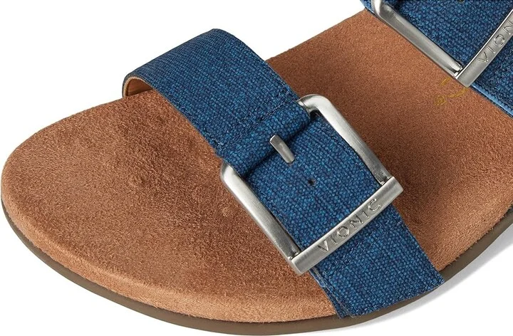VIONIC Reese Slingbacks Women's Sandals Denim Blue Synthetic Fabric : 11 M, Leather - Image 7