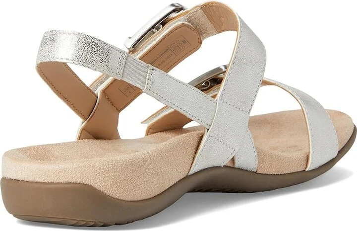 VIONIC Reese Slingbacks Women's Sandals Silver Met Synthetic Fabric : 11 M, Leather - Image 4