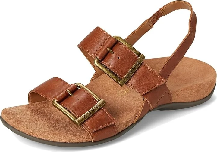 VIONIC Reese Slingbacks Women's Sandals Tan Leather : 6 M - Image 5
