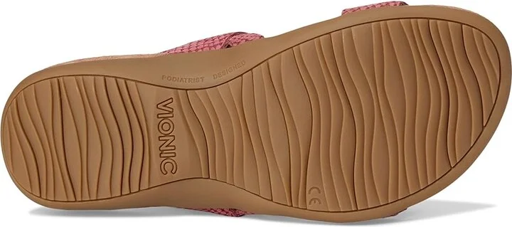VIONIC Reese Slingbacks Women's Sandals Withered Rose Leather : 12 W - Image 3