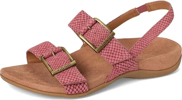 VIONIC Reese Slingbacks Women's Sandals Withered Rose Leather : 12 W - Image 5