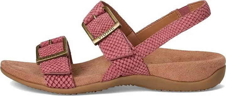 VIONIC Reese Slingbacks Women's Sandals Withered Rose Leather : 12 W - Image 6