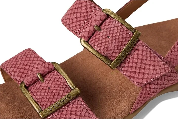 VIONIC Reese Slingbacks Women's Sandals Withered Rose Leather : 12 W - Image 7