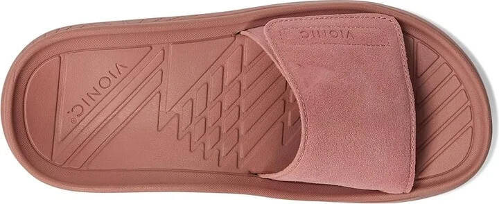 VIONIC Rejuvenate Recovery Sandals Wedge Shoes Cinder Rose Pink Suede : Women's 5 Medium, Leather - Image 2