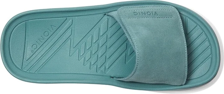 VIONIC Rejuvenate Recovery Sandals Wedge Shoes Pacific Haze Leather : Men's 12.5 - Women's 14 Medium - Image 2