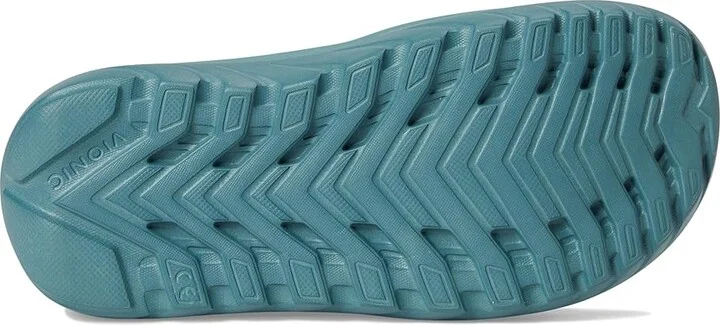 VIONIC Rejuvenate Recovery Sandals Wedge Shoes Pacific Haze Leather : Men's 12.5 - Women's 14 Medium - Image 3
