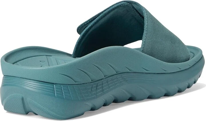 VIONIC Rejuvenate Recovery Sandals Wedge Shoes Pacific Haze Leather : Men's 12.5 - Women's 14 Medium - Image 4