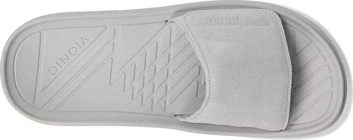 VIONIC Rejuvenate Recovery Sandals Wedge Shoes Vapor Grey Suede : Men's 9.5 - Women's 11 Medium, Leather - Image 2