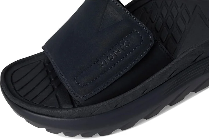 VIONIC Rejuvenate Slides Women's Sandals Navy Blue Synthetic Nubuck : Women's 7 Medium, Rubber - Image 7