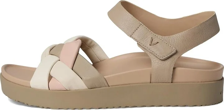 VIONIC Rosa Strappy Sandals Women's Wedge Shoes Cobblestone Leather : 12 M - Image 6