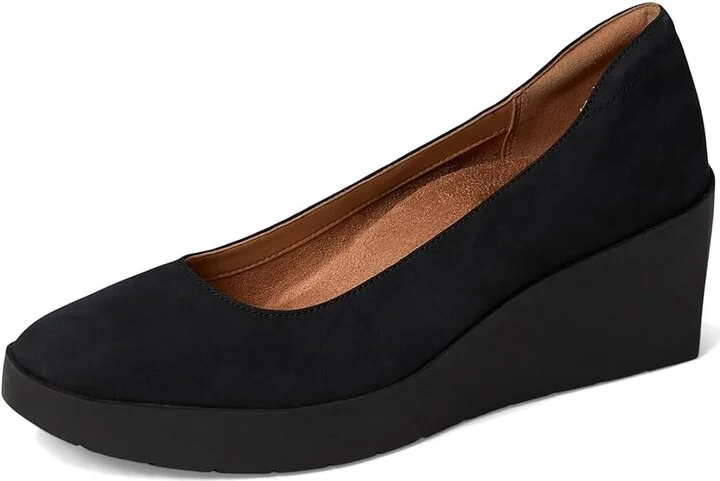 VIONIC Sereno Women's Shoes Black Nubuck : 7 W, Leather - Image 5