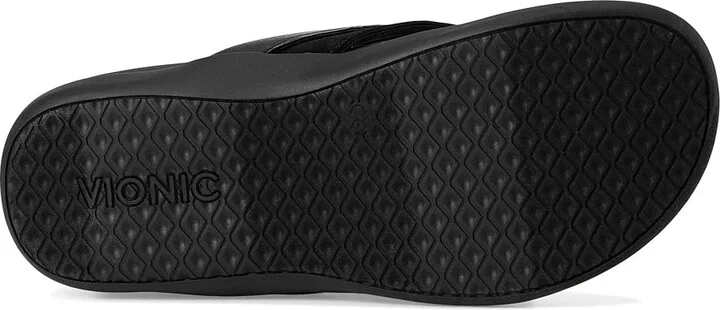 VIONIC Shore Women's Slippers Black Suede : 9 M, Leather - Image 3
