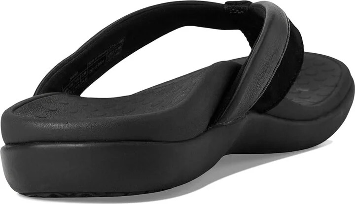 VIONIC Shore Women's Slippers Black Suede : 9 M, Leather - Image 4