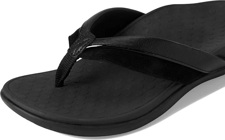 VIONIC Shore Women's Slippers Black Suede : 9 M, Leather - Image 7