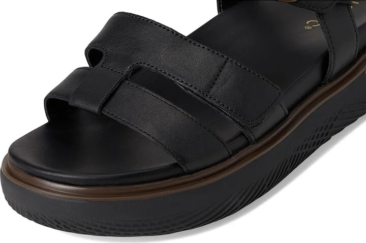 VIONIC Solana Slingback Sandals Women's Wedge Shoes Black Leather : 8 M - Image 7